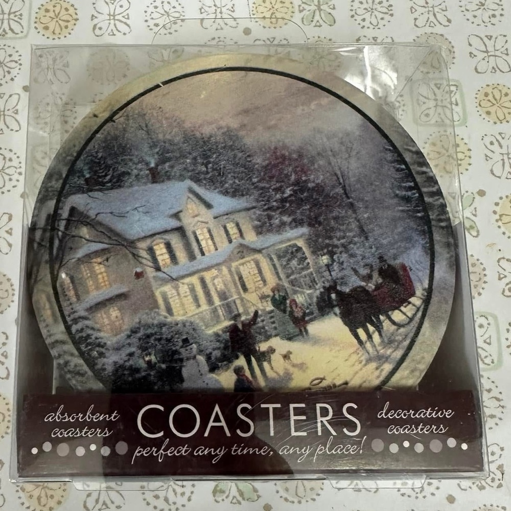 Winter Scene Decorative Coasters